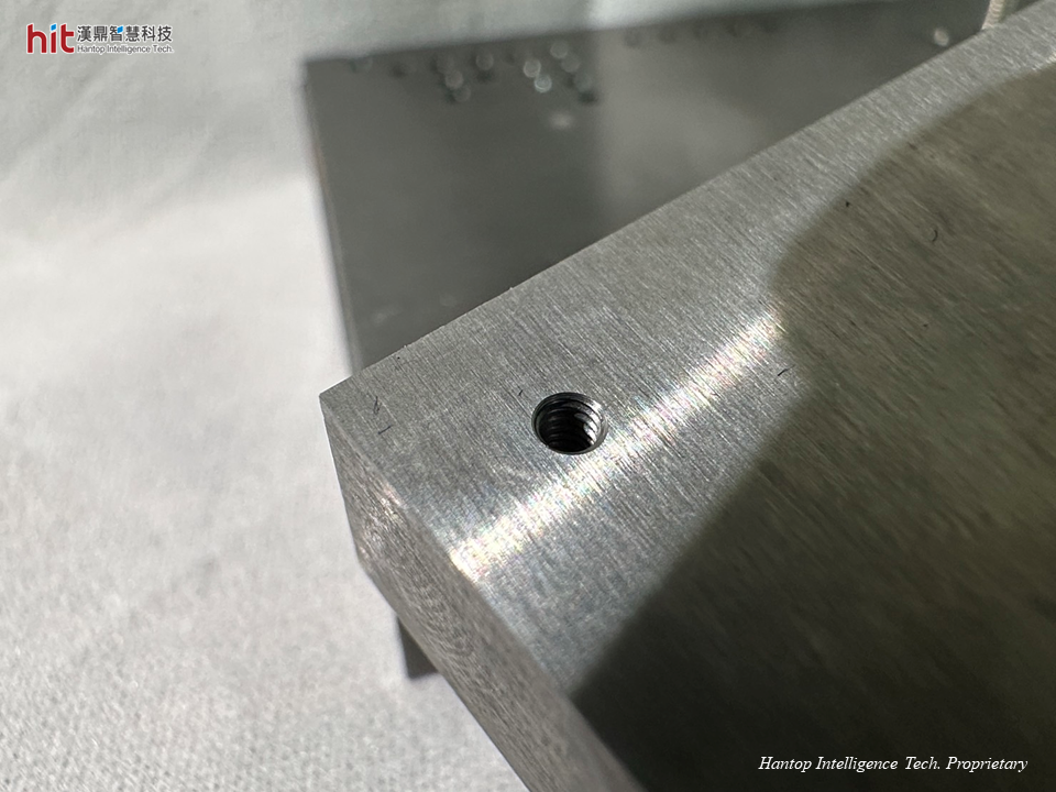 漢鼎超音波輔助碳化鎢-鎢鋼M2內螺牙加工工件特徵完整